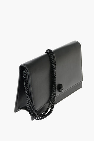 Leather SKULL Shoulder Bag with Chain