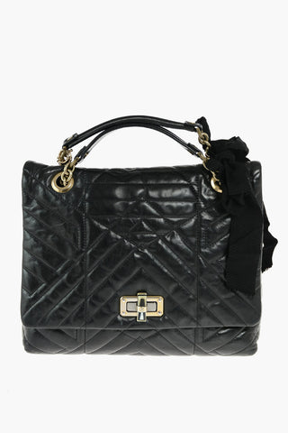 Quilted Leather HAPPY Handbag