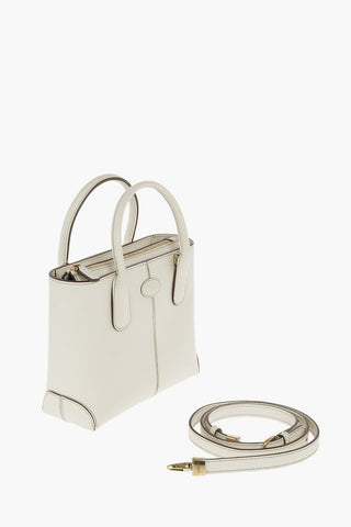 Borsa a Mano in Pelle con Tracolla Regolabile