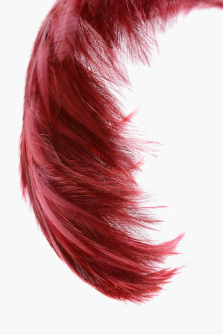 silk EULIMENE hairband with feathers
