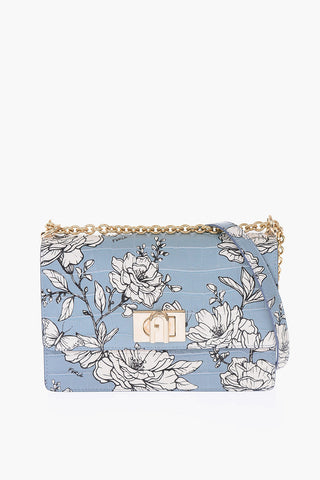 printed leather crossbody bag