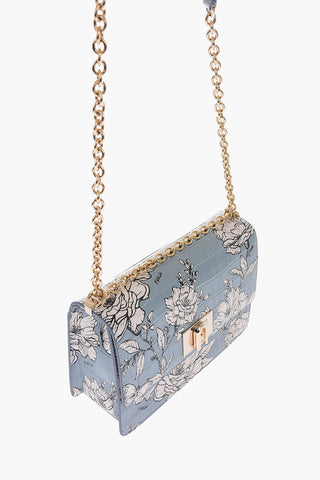 printed leather crossbody bag
