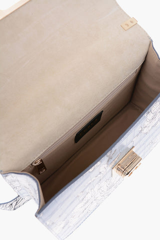 printed leather crossbody bag