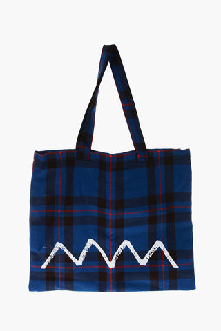 JAMIE REID plaid wool Shopper bag