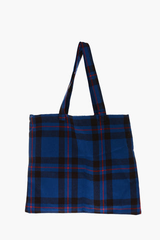JAMIE REID plaid wool Shopper bag