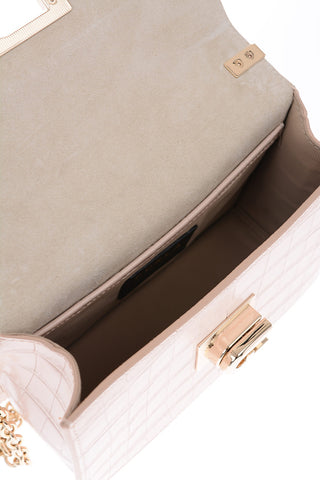 crocodile print leather Crossbody bag