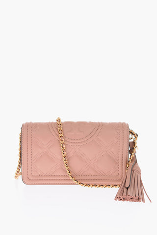 Borsa a spalla in pelle trapuntata