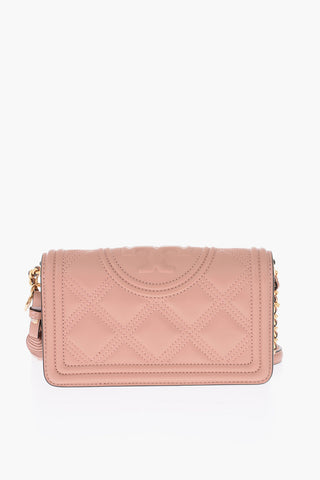Borsa a spalla in pelle trapuntata