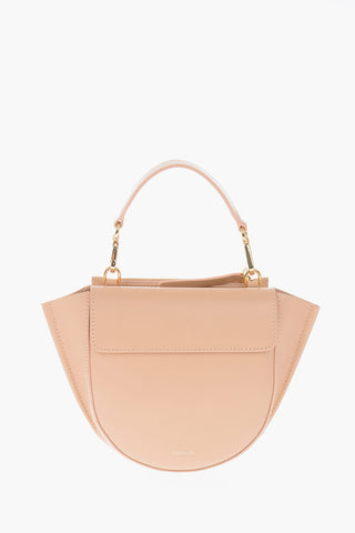 leather HORTENSIA handbag with removable shoulder strap