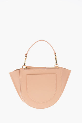 leather HORTENSIA handbag with removable shoulder strap