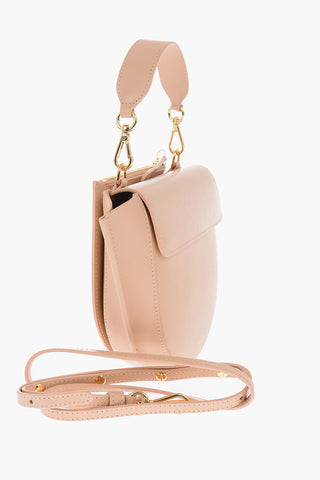 leather HORTENSIA handbag with removable shoulder strap