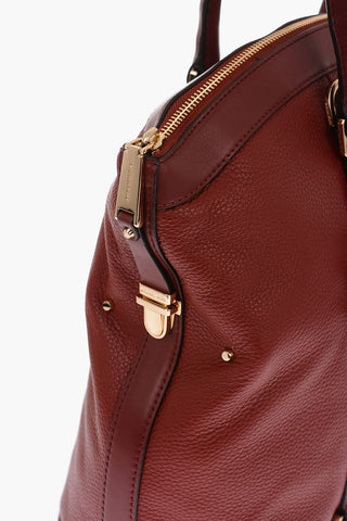 textured leather BEDFORD LEGACY Tote bag with removable shoulder strap