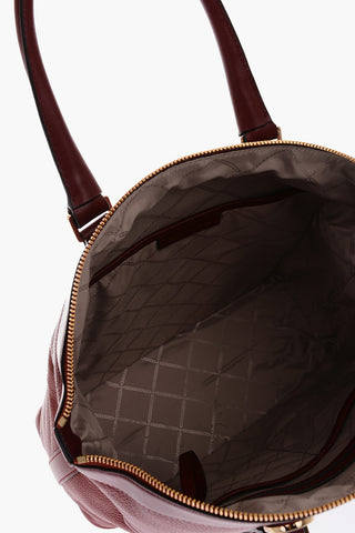 textured leather BEDFORD LEGACY Tote bag with removable shoulder strap