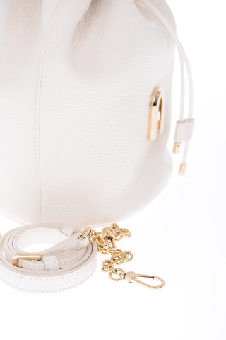 textured leather SLEEK mini Bucket bag