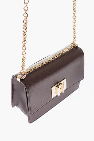 textured leather crossbody bag