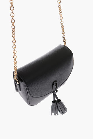 Borsa a tracolla FLOWER TATTOO in pelle 