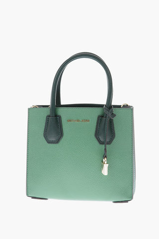 MICHAEL textured leather MERCER bag with removable sholder strap
