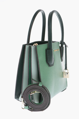 MICHAEL textured leather MERCER bag with removable sholder strap