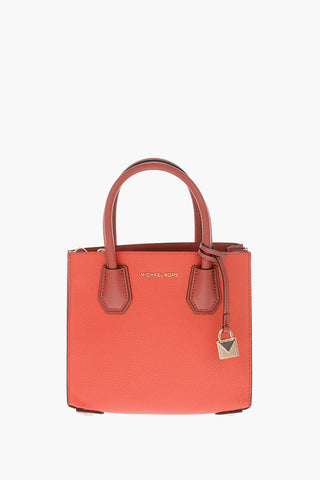 MICHAEL textured leather MERCER bag with removable sholder strap