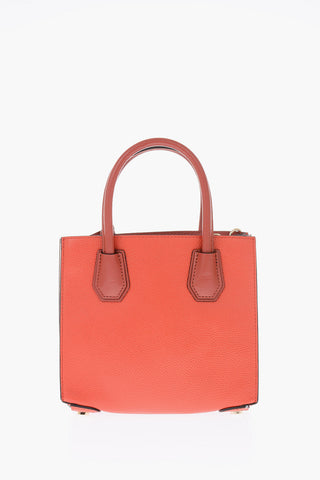 MICHAEL textured leather MERCER bag with removable sholder strap