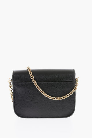 borsa in pelle con tracolla a catena