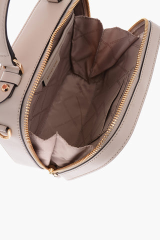 textured leather bag with removable shoulder strap