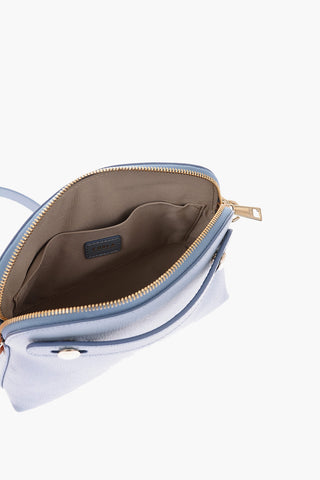textured leather PIPER bag with removable shoulder strap