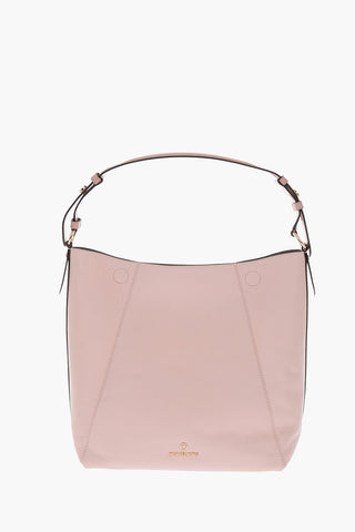 textured leather LUCY shoulder bag