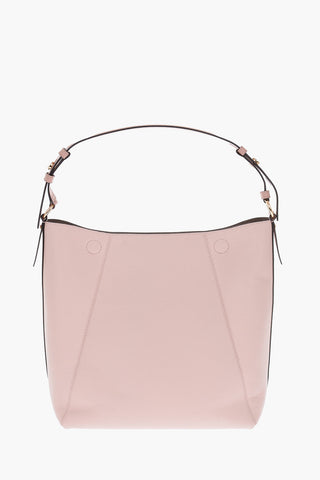 textured leather LUCY shoulder bag