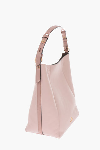 textured leather LUCY shoulder bag