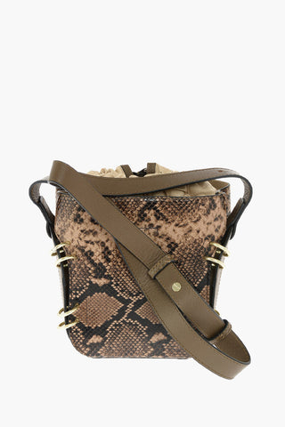 SEE BY Borsa a Spalla ALVY in Pelle Stampata Effetto Serpente