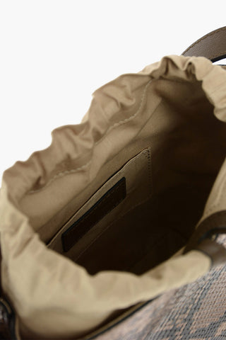 SEE BY Borsa a Spalla ALVY in Pelle Stampata Effetto Serpente