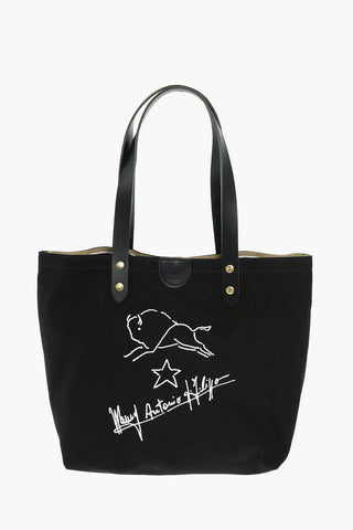 Borsa Shopping in Tela con Stampe