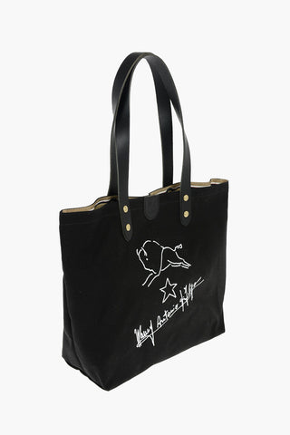 Borsa Shopping in Tela con Stampe