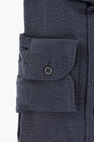 ID Camicia in Cotone Twill con Logo Ricamato