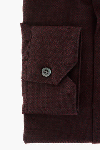 ID SLIM FIT Hopsack Cotton Shirt