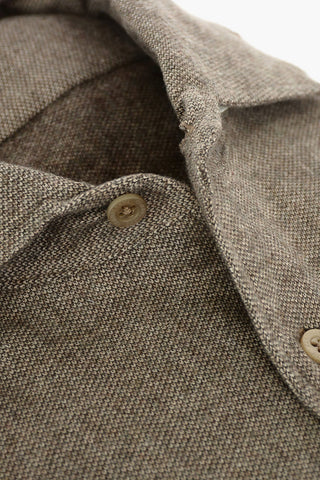 ID Hopsack Cotton Shirt with Breast-pocket