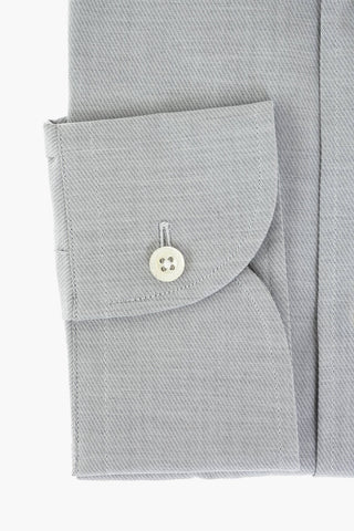 Twill Cotton Shirt with Standard Collar