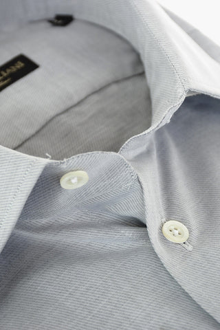 Twill Cotton Shirt with Standard Collar