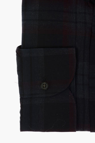 CC COLLECTION Camicia Plaid Check in Cotone con Collo Francese