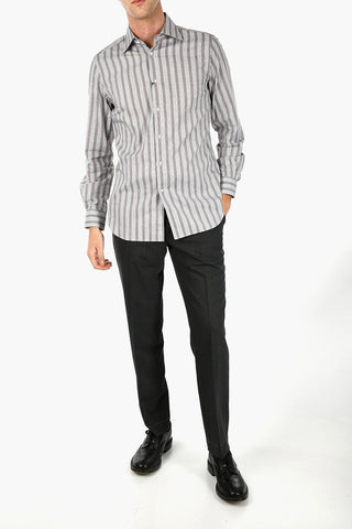 Standard Collar Twill Cotton Shirt