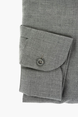 Standard Collar Twill Cotton Shirt