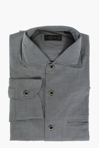 ID Hopsack Cotton Shirt with Breast-pocket