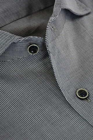 ID Hopsack Cotton Shirt with Breast-pocket