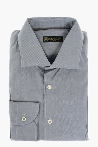 Standard Collar Twill Cotton Shirt