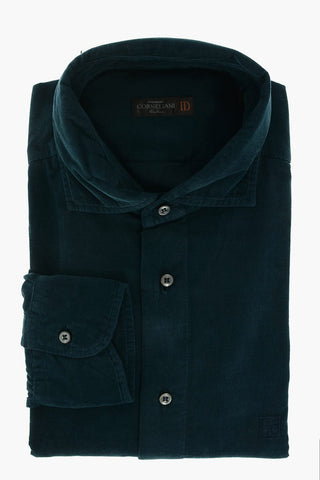 ID Corduroy Shirt with Embroidered Logo