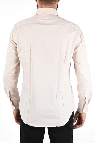Twill Cotton Shirt with Standard Collar