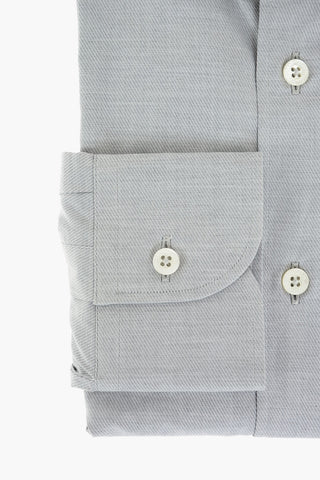 Twill Cotton Shirt with Standard Collar