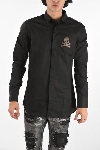 HOMME hidden closure Diamond Cut LS ANSELM shirt