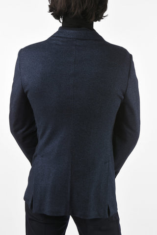 ID OUTDOOR Silk and Cashmere Blazer with Removable Suede Detail